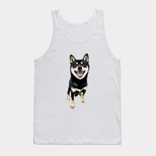 Shiba Inu Black and Tan Tank Top